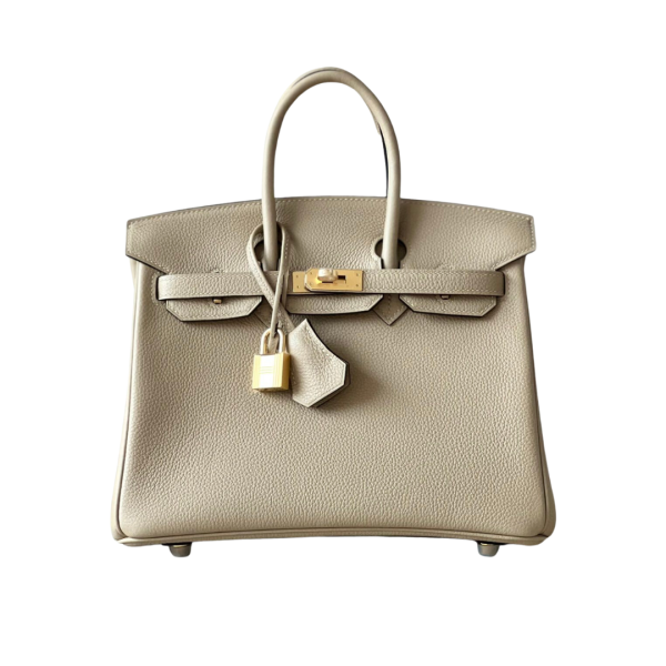 H BIRKIN 25 TOGO BEIGE LEATHER GOLD HARDWARE 25CM