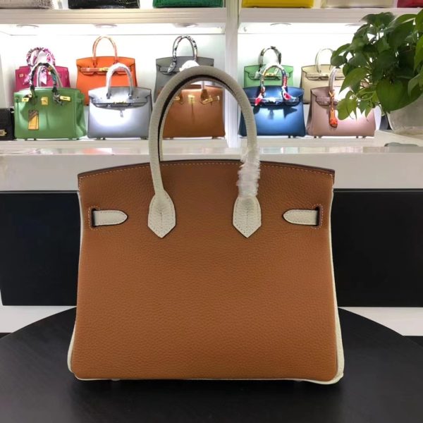 H BIRKIN TOGO LEATHER GOLD HARDWARE BROWN 30CM