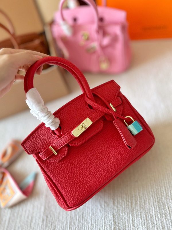 H BIRKIN 20 TOGO RED 20CM