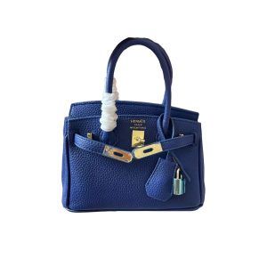 H BIRKIN 20 TOGO BLUE 20CM