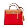 H HERBAG ZIP 31 BAG PALLADIUM HARDWARE RED 31CM