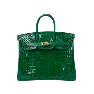 H BIRKIN 30 CROCODILE GOLD-TONED HARDWARE DARK GREEN