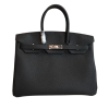 H BIRKIN LEATHER GOLD HARDWARE BLACK 30CM/11.8in