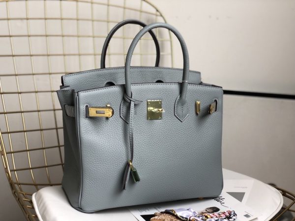 H BIRKIN 35 TOGO LEATHER GOLD HARDWARE GREY 35CM