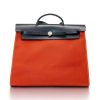 H HERBAG ZIP 31 BAG PALLADIUM HARDWARE ORANGE 31CM