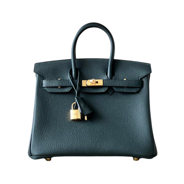 H BIRKIN 25 TOGO VERT CYPRESS LEATHER GOLD HARDWARE 25CM